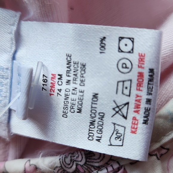 Jacadi Paris Light Pink Long Sleeve Onesie - Picture 13 of 13